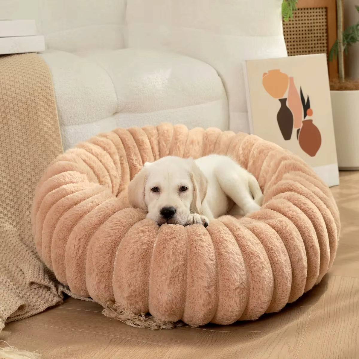 coussin pour chien avec chiot