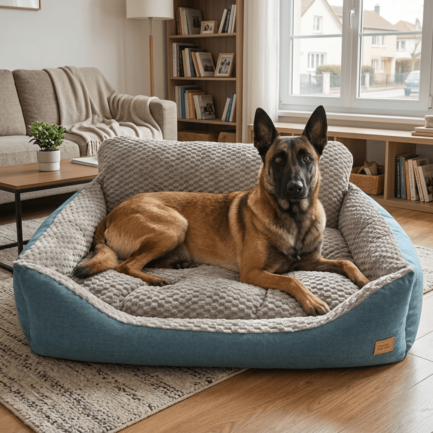 Canapé pour chien avec malinois