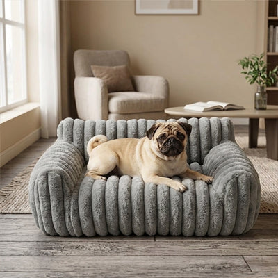 Canapé pour chien coloris gris