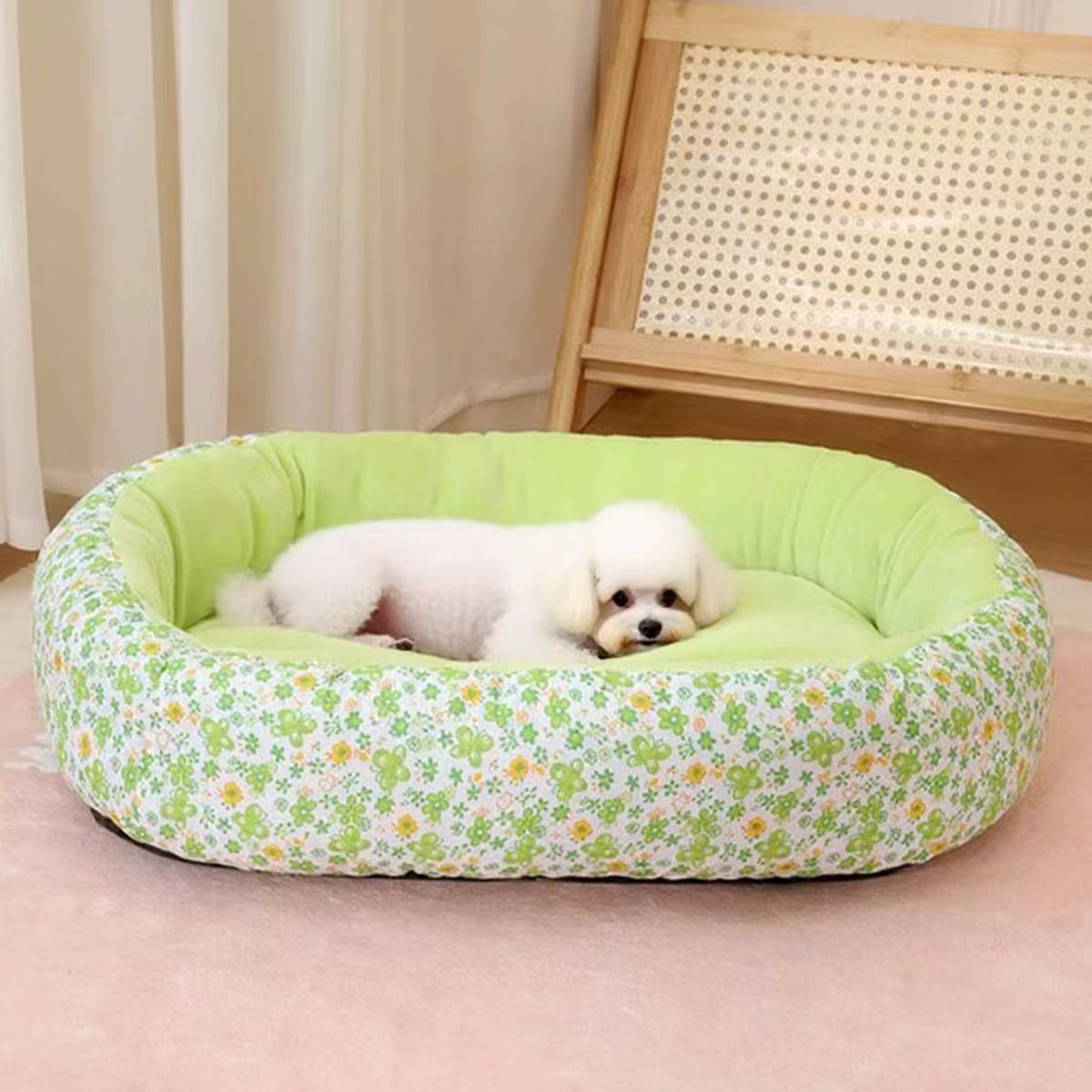 coussin chien confort optimal vert