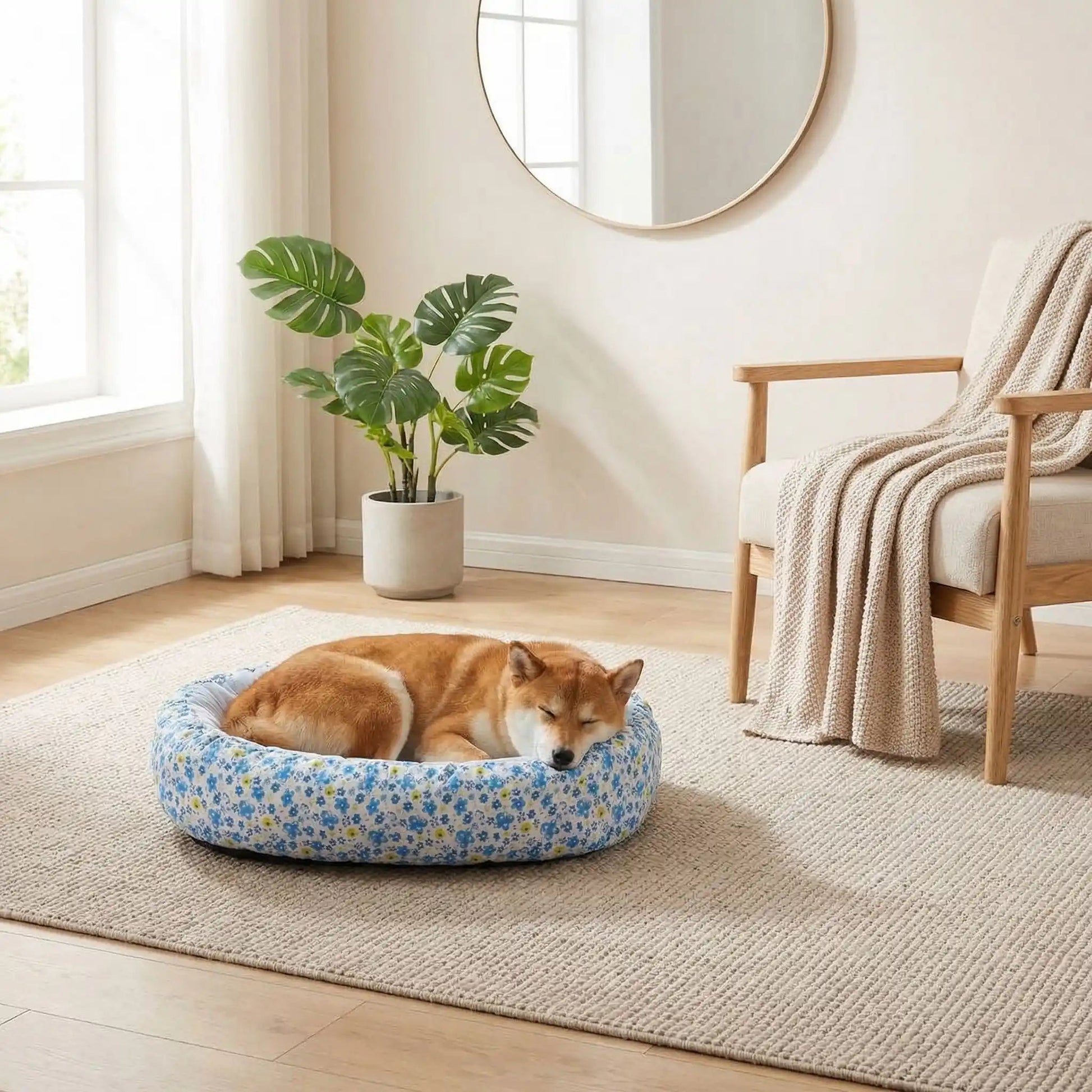 Coussin Chien shiba qui dort