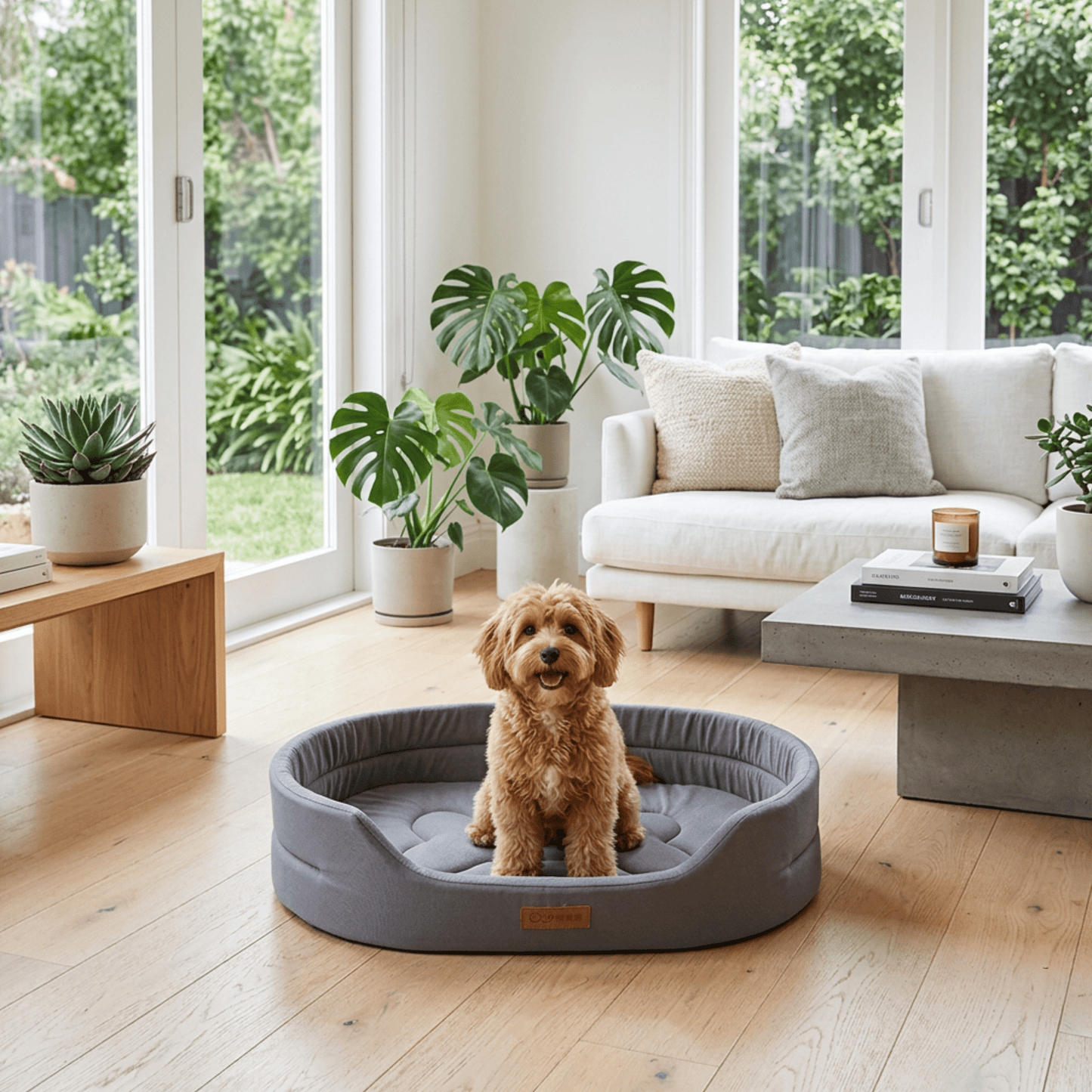 Lit pour chien imperméable à rebords surélevés - Royal Toutou