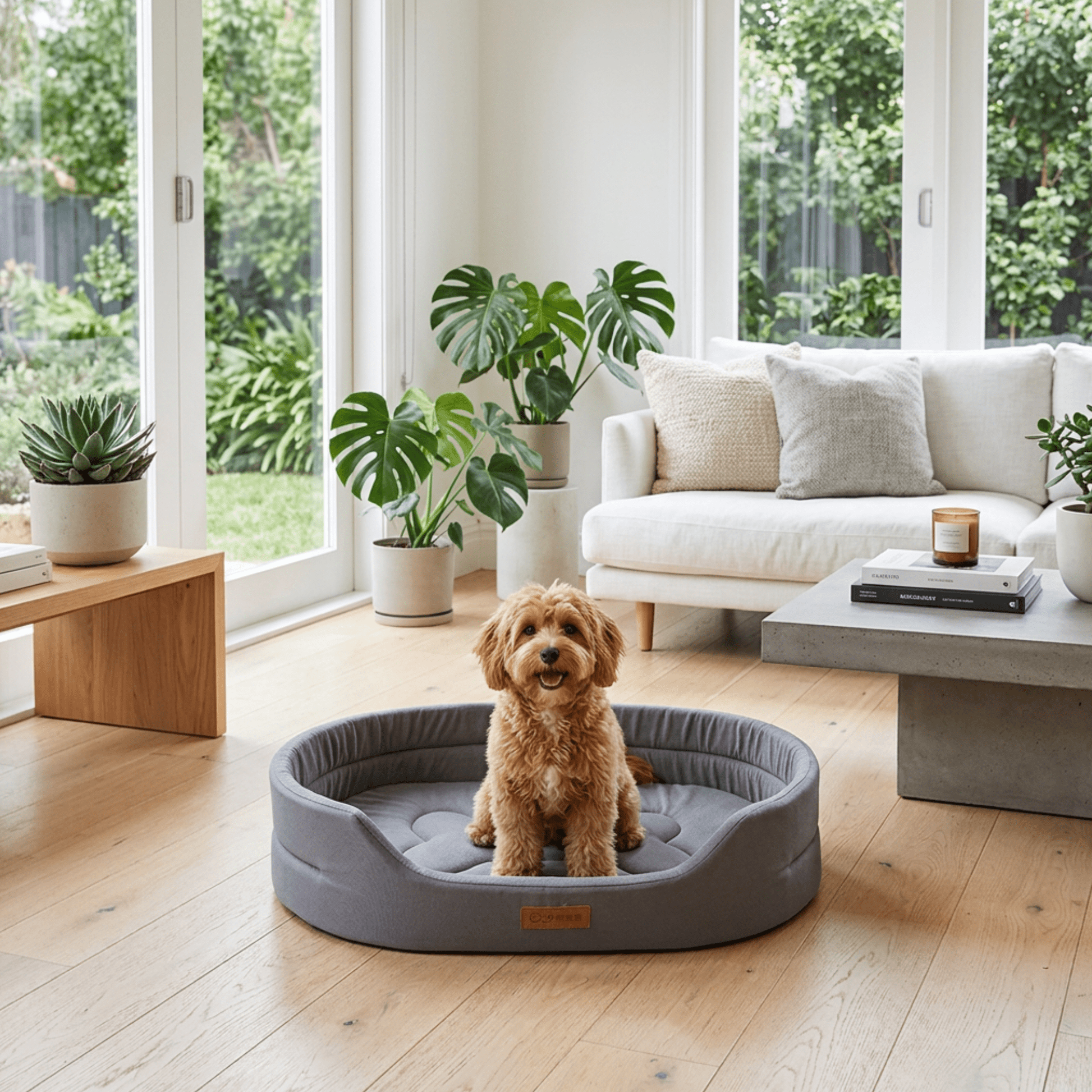 Lit pour chien imperméable à rebords surélevés - Royal Toutou