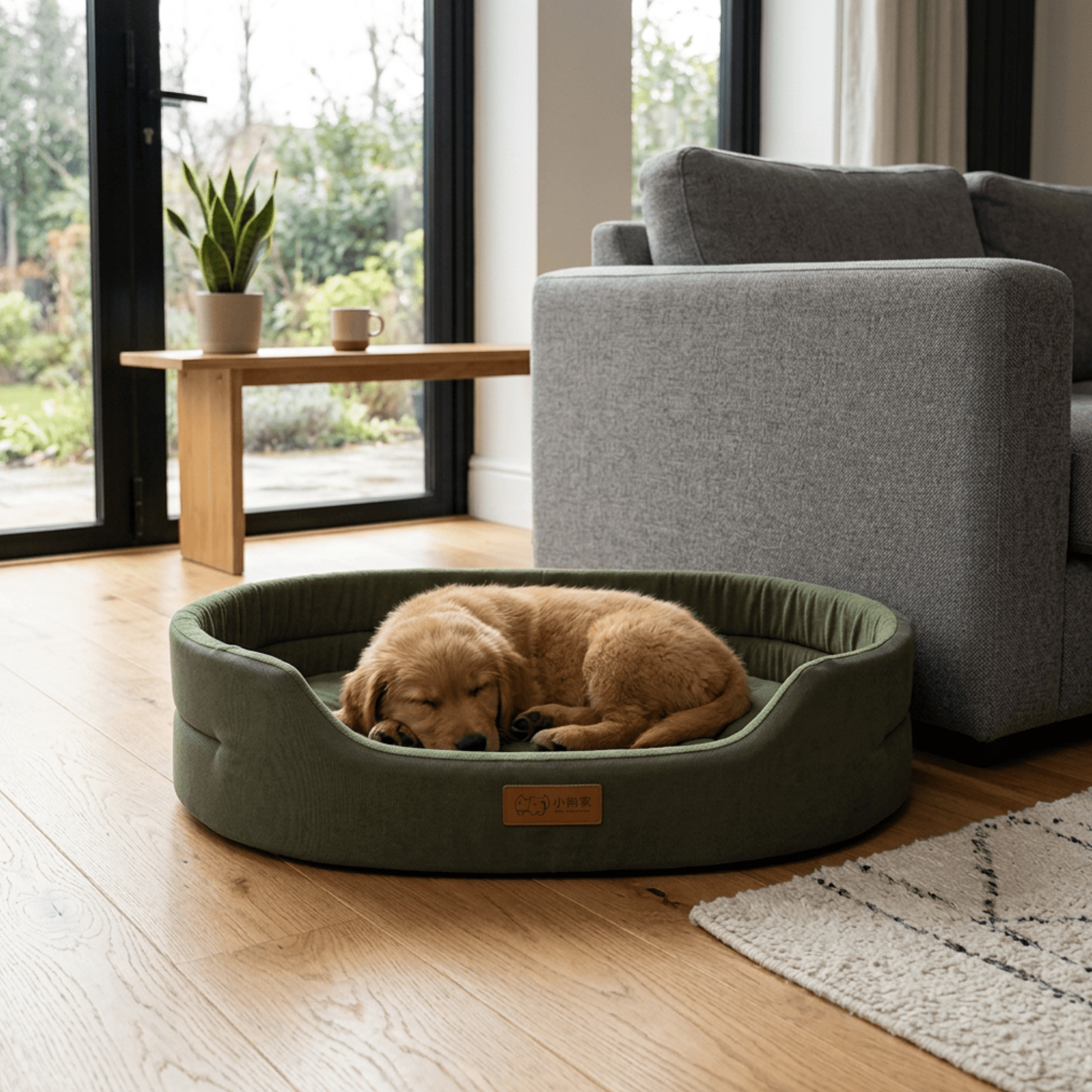 Lit pour chien imperméable à rebords surélevés - Royal Toutou