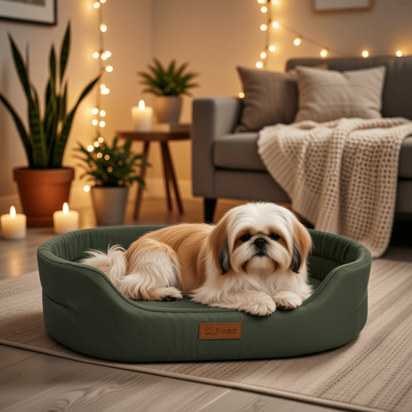 Lit pour chien imperméable à rebords surélevés - Royal Toutou