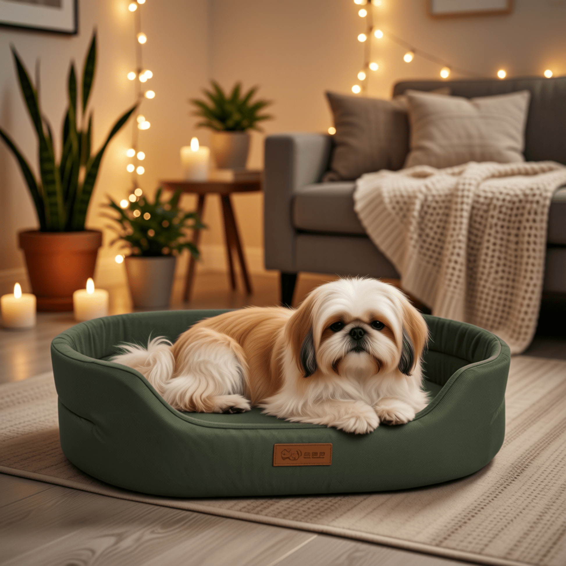 Lit pour chien imperméable à rebords surélevés - Royal Toutou