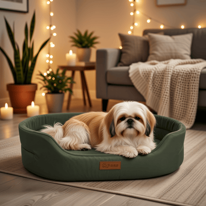 Lit pour chien imperméable à rebords surélevés - Royal Toutou
