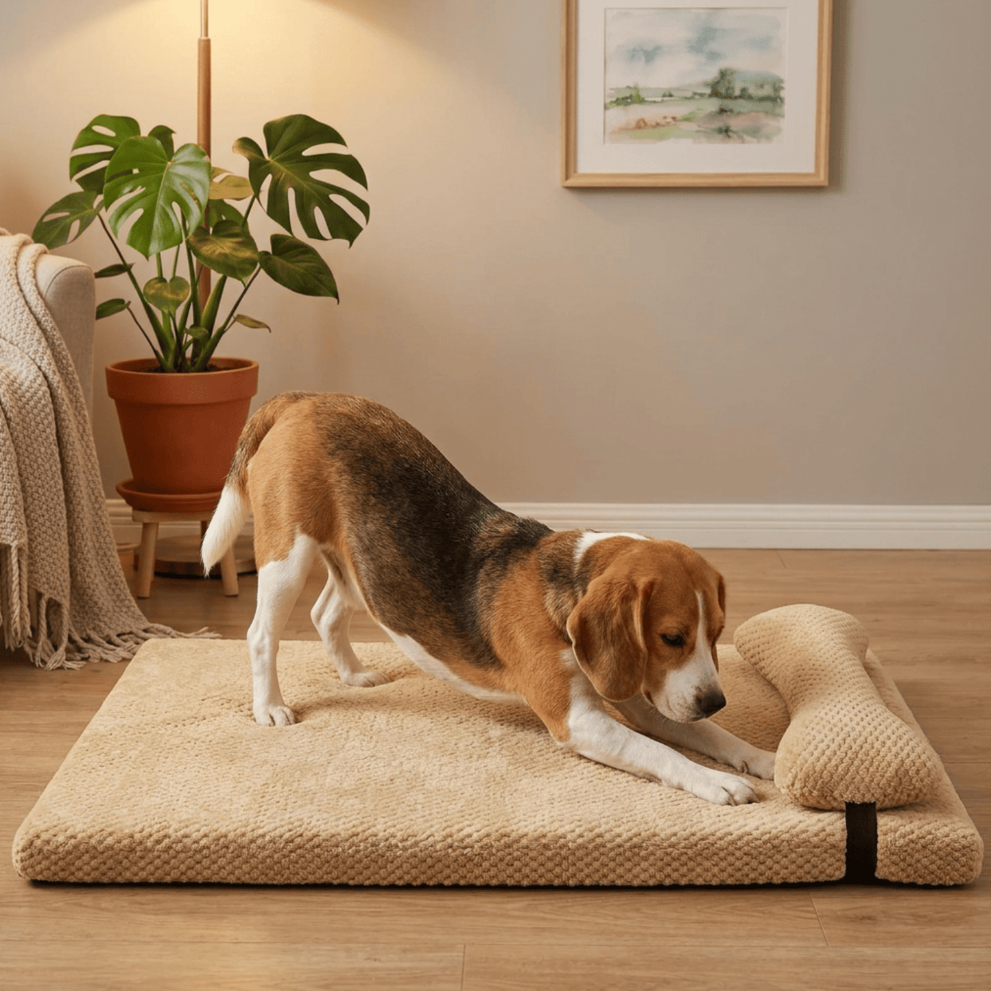 Lit pour chien moelleux à mémoire de forme - Royal toutou
