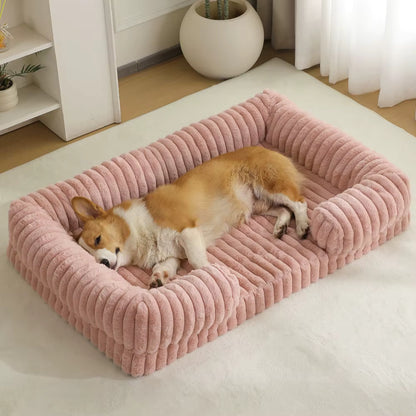 Lit pour chien xxl avec corgi endormi
