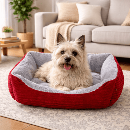 Panier chien coloris rouge
