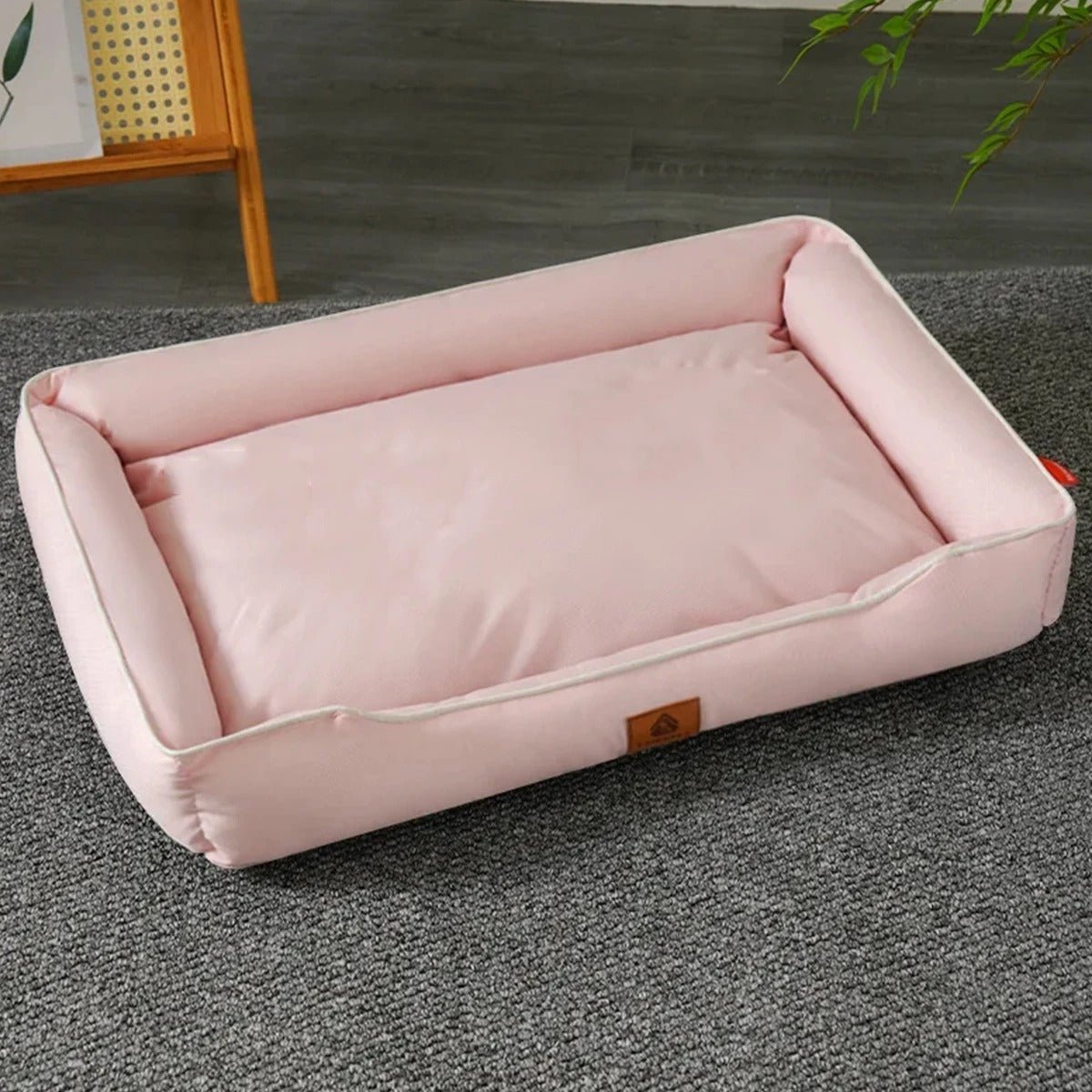 Panier chien de couleur rose