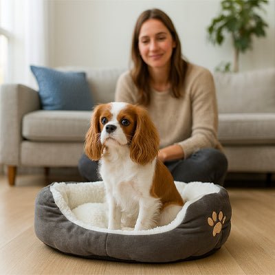 Panier petit chien avec King Charles