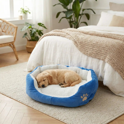 Panier petit chien coloris bleu