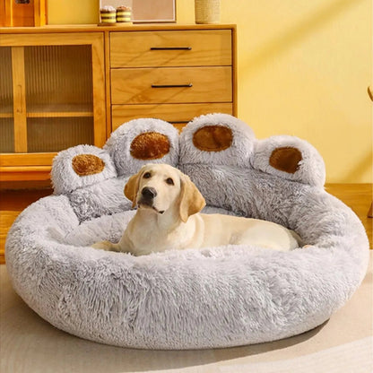 Panier pour chien coloris gris