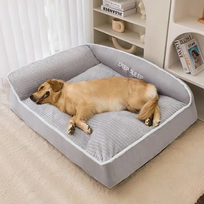Panier pour chien coloris gris clair